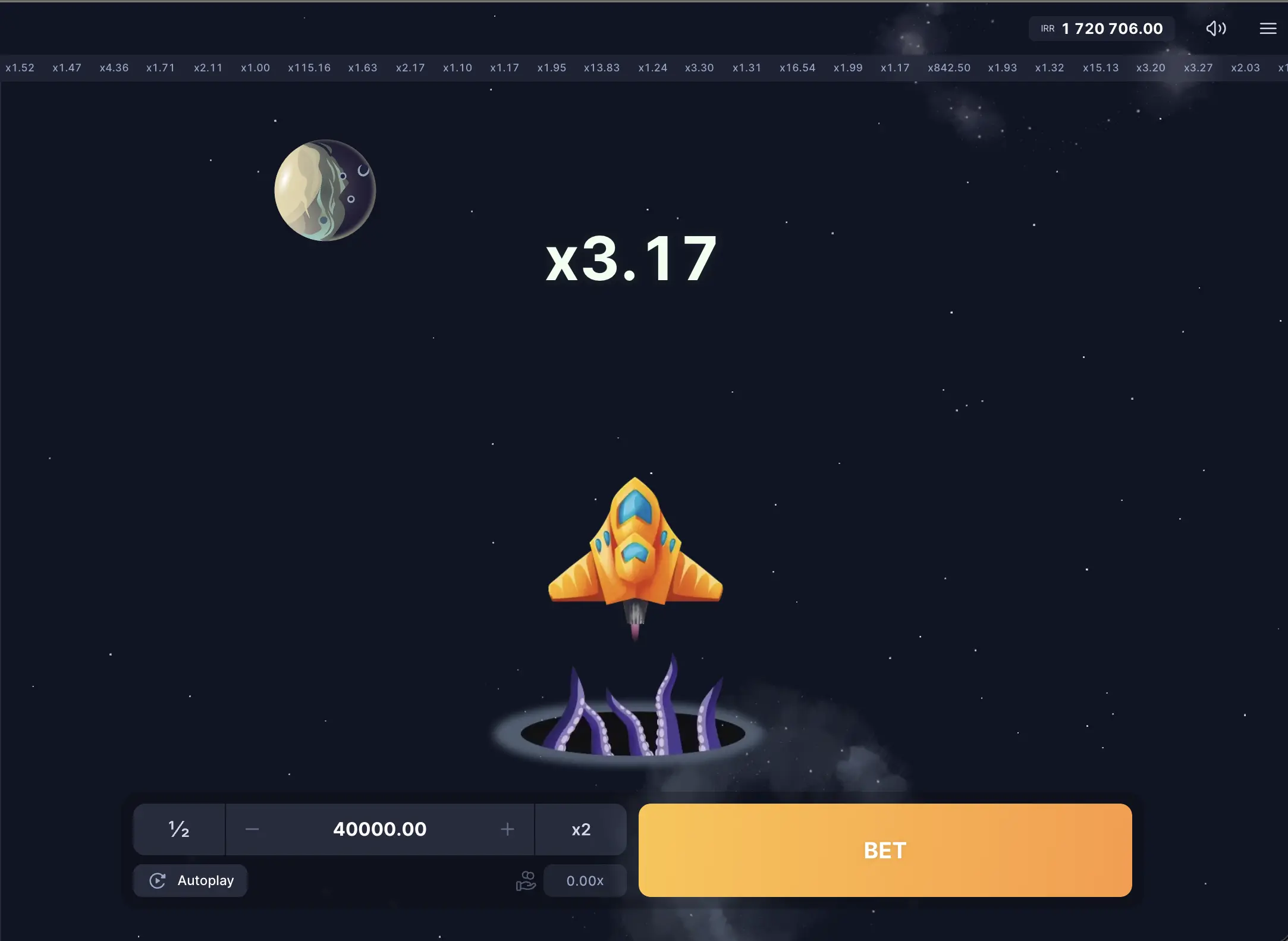 بازی انفجار اسکای راکت Sky Rocket