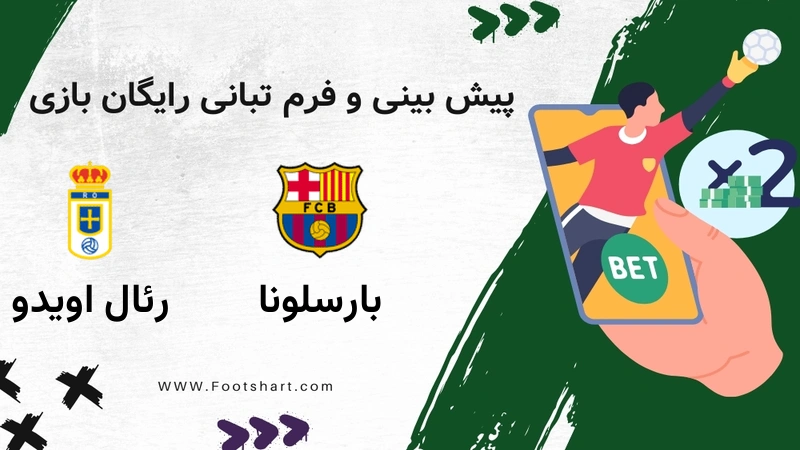 پیش بینی بازی بارسلونا مقابل رئال اویدو - آمار و ضرایب یکشنبه، ۵ بهمن ۱۴۰۴