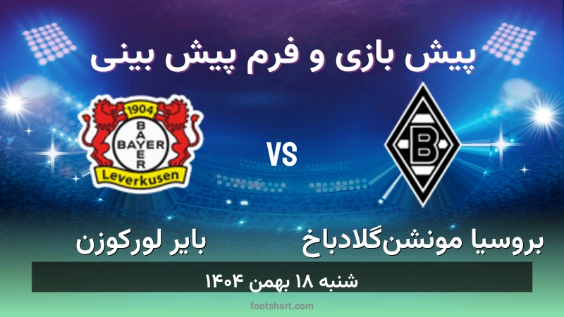 پیش بینی بازی بروسیا مونشن‌گلادباخ مقابل بایر لورکوزن