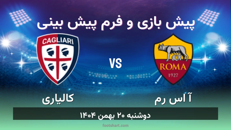 پیش بینی بازی آ اس رم مقابل کالیاری