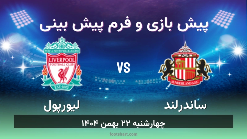 پیش بینی بازی ساندرلند مقابل لیورپول