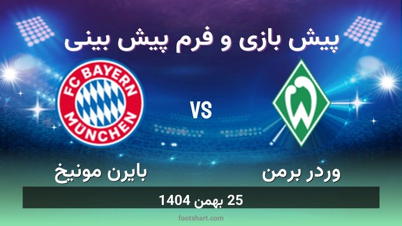 پیش بینی بازی وردر برمن مقابل بایرن مونیخ