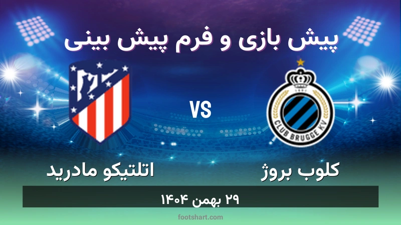 پیش بینی بازی کلوب بروژ مقابل اتلتیکو مادرید