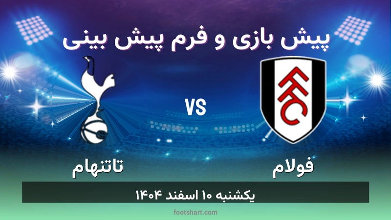 پیش بینی بازی فولام مقابل تاتنهام