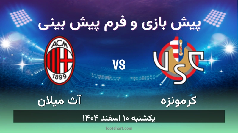 پیش بینی بازی کرمونزه مقابل آث میلان