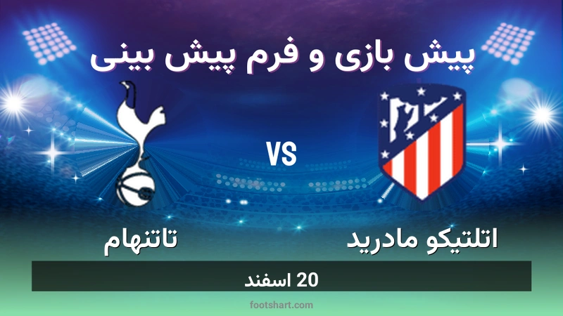 پیش بینی بازی اتلتیکو مادرید مقابل تاتنهام