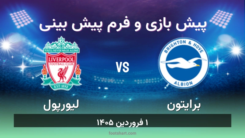 پیش بینی بازی برایتون مقابل لیورپول