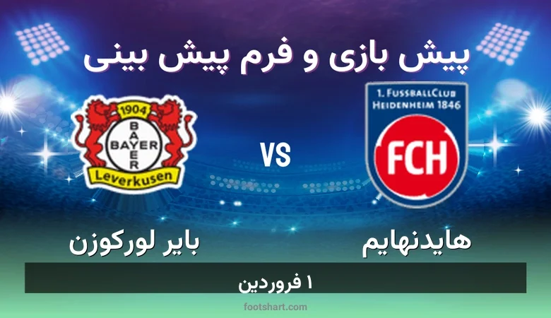 پیش بینی بازی هایدنهایم مقابل بایر لورکوزن