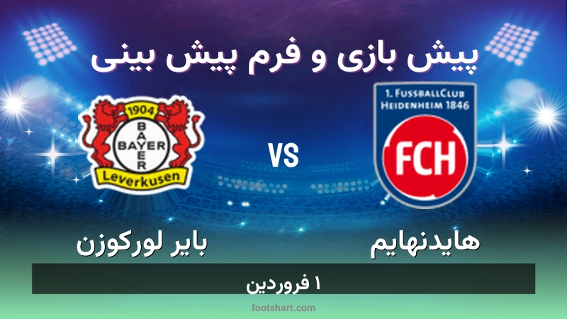 پیش بینی بازی هایدنهایم مقابل بایر لورکوزن