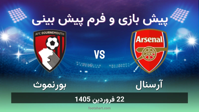 پیش بینی بازی آرسنال مقابل بورنموث