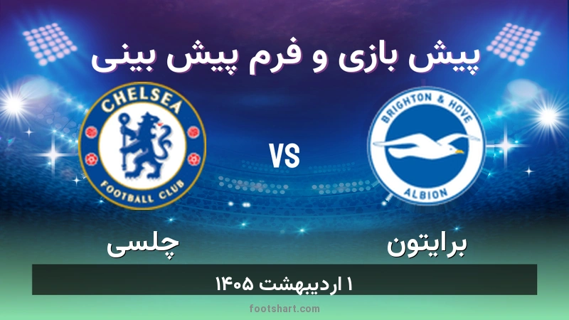 پیش بینی بازی برایتون مقابل چلسی