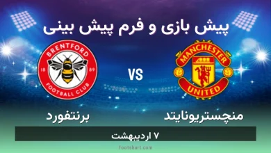 پیش بینی بازی منچستریونایتد مقابل برنتفورد