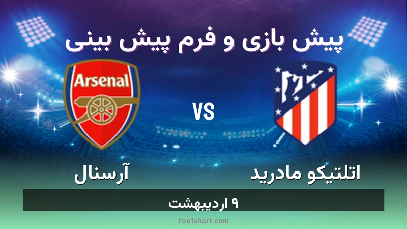 پیش بینی بازی اتلتیکو مادرید مقابل آرسنال