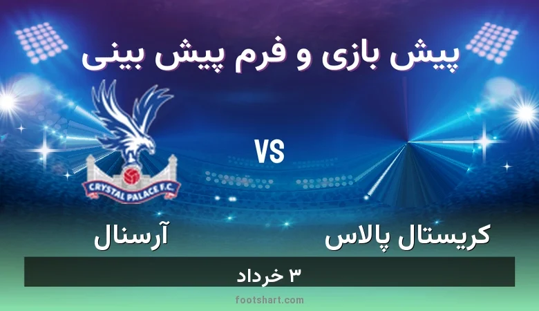 پیش بینی بازی کریستال پالاس مقابل آرسنال