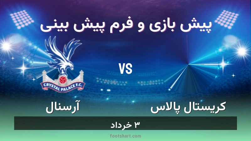 پیش بینی بازی کریستال پالاس مقابل آرسنال
