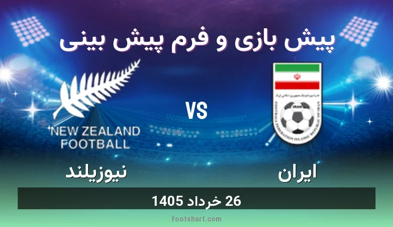 پیش بینی بازی ایران مقابل نیوزیلند