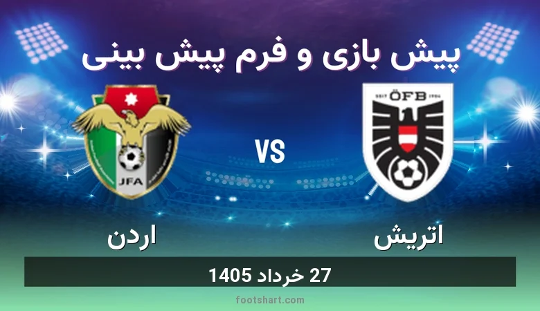 پیش بینی بازی اتریش مقابل اردن