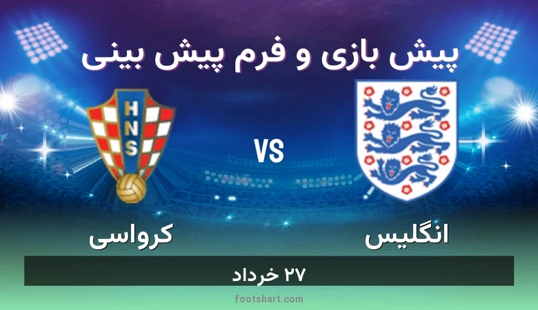 پیش بینی بازی انگلیس مقابل کرواسی