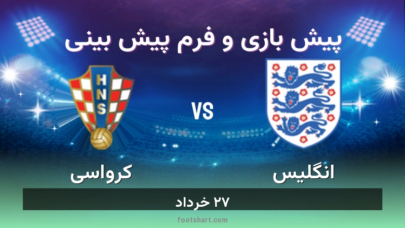 پیش بینی بازی انگلیس مقابل کرواسی