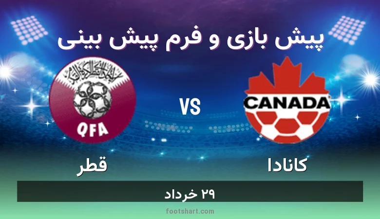 ترکیب کانادا مقابل قطر | پیش بینی و آمار ۲۹ خرداد 18 پیش بینی بازی کانادا مقابل قطر