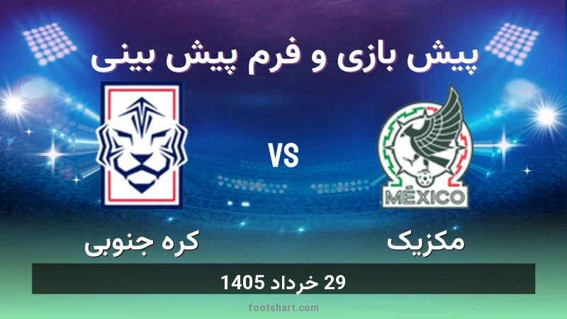پیش بینی بازی مکزیک مقابل کره جنوبی