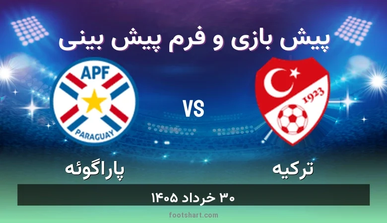 پیش بینی بازی ترکیه مقابل پاراگوئه