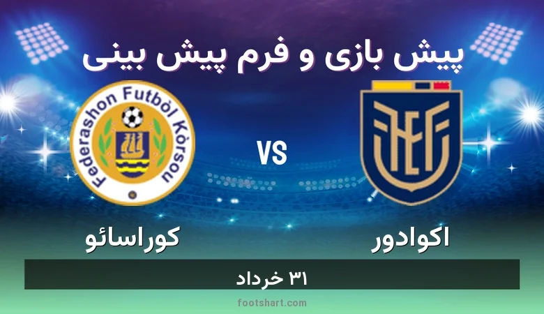 پیش بینی بازی اکوادور مقابل کوراسائو
