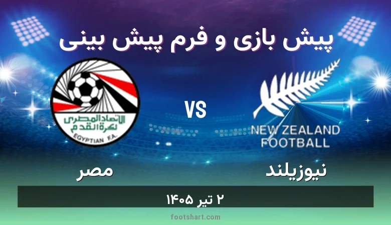 پیش بینی بازی نیوزیلند مقابل مصر