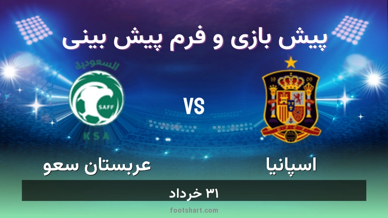 پیش بینی بازی اسپانیا مقابل عربستان سعودی