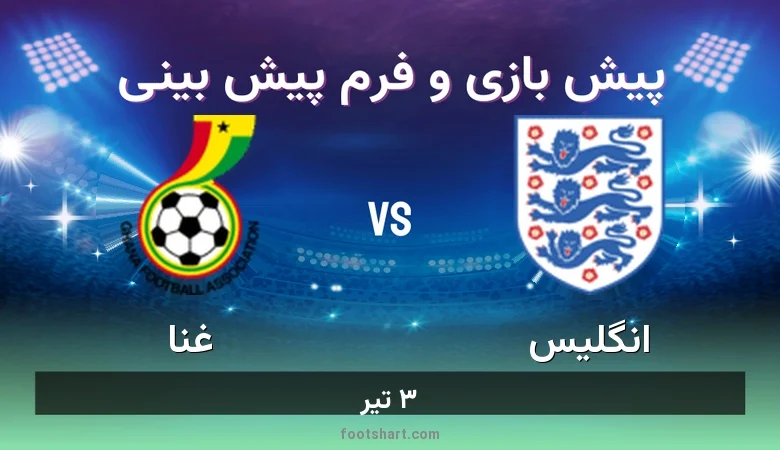 پیش بینی بازی انگلیس مقابل غنا