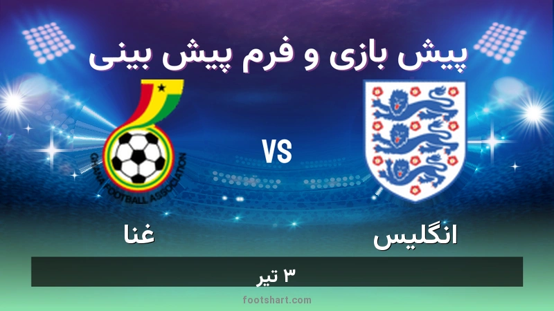 پیش بینی بازی انگلیس مقابل غنا