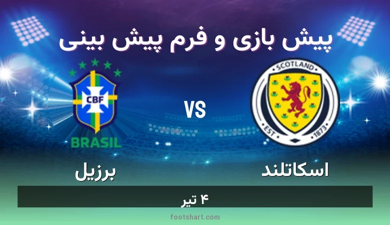 پیش بینی بازی اسکاتلند مقابل برزیل