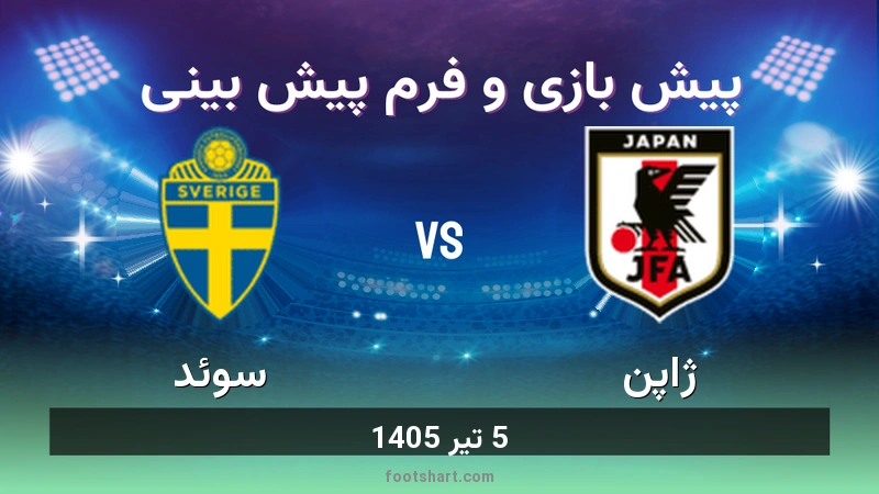 پیش بینی بازی ژاپن مقابل سوئد