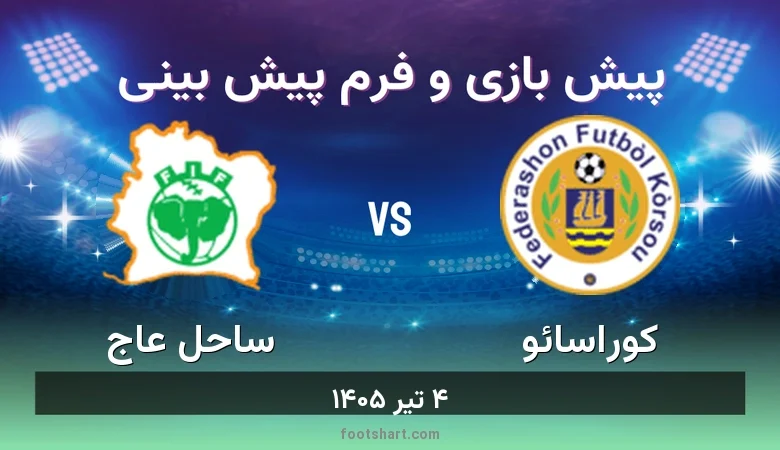 پیش بینی بازی کوراسائو مقابل ساحل عاج