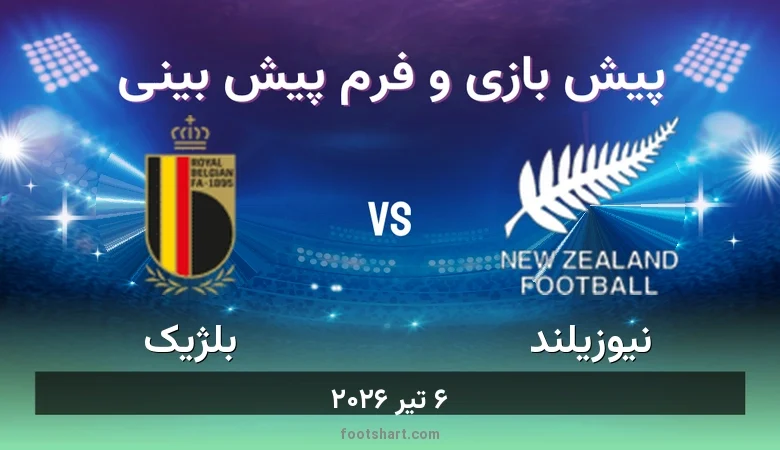 پیش بینی بازی نیوزیلند مقابل بلژیک
