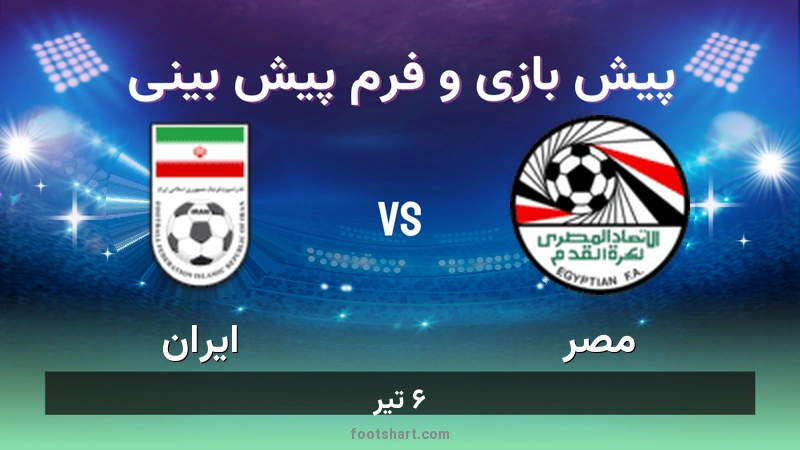پیش بینی بازی مصر مقابل ایران