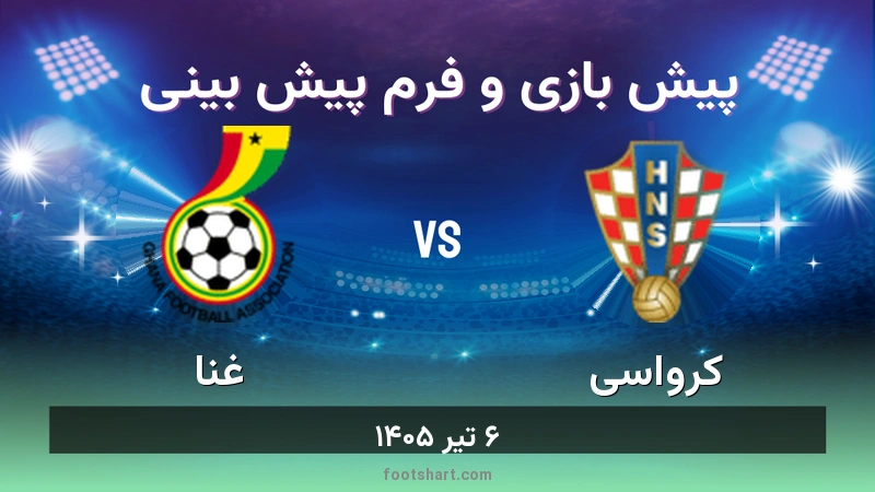پیش بینی بازی کرواسی مقابل غنا