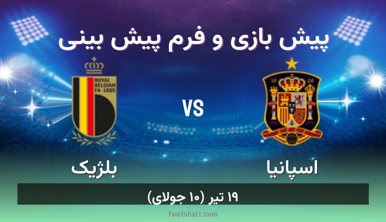 پیش بینی بازی اسپانیا مقابل بلژیک