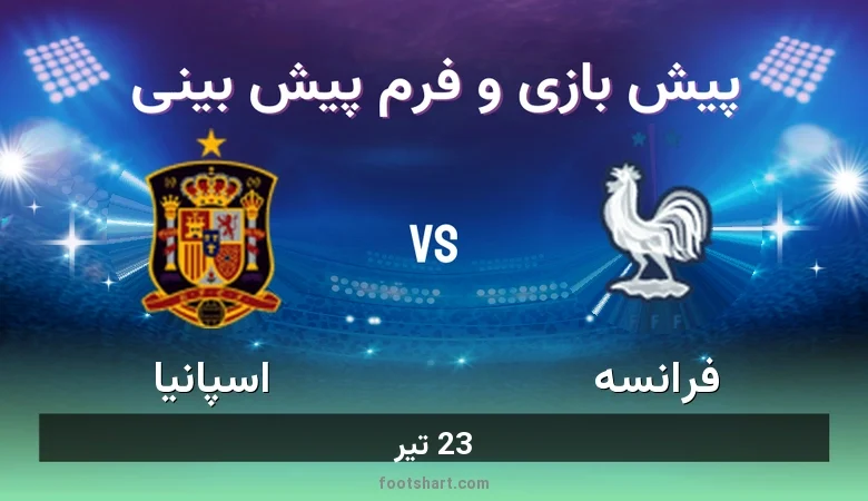 پیش بینی بازی فرانسه مقابل اسپانیا