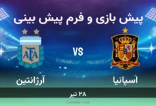 پیش بینی بازی اسپانیا مقابل آرژانتین