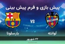 پیش بینی بازی لوانته مقابل بارسلونا