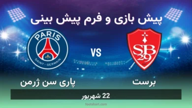 پیش بینی بازی برست مقابل پاری سن ژرمن