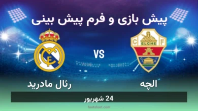 پیش بینی بازی الچه مقابل رئال مادرید