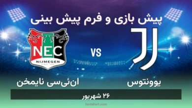 پیش بینی بازی یوونتوس مقابل ان‌ئی‌سی نایمخن