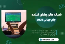 شبکه های پخش کننده جام جهانی 2026 در جهان