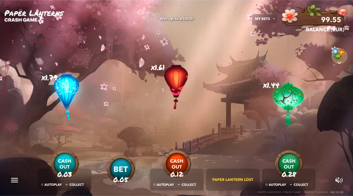 بازی انفجار Paper Lanterns