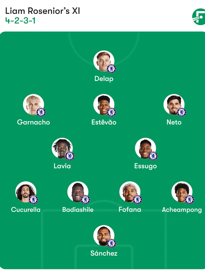 ترکیب احتمالی چلسی مقابل پورت ویل (۴-۲-۳-۱)