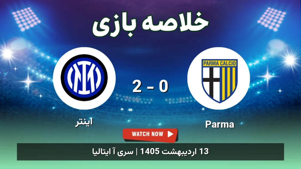 خلاصه بازی اینتر 2 - 0 Parma